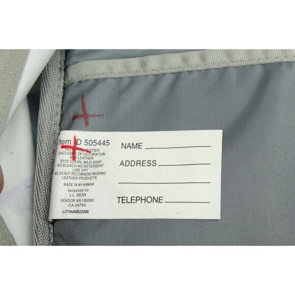 LL Bean Deluxe Book Pack 37L Print Fresh Mint Prism - Picture 12 of 12